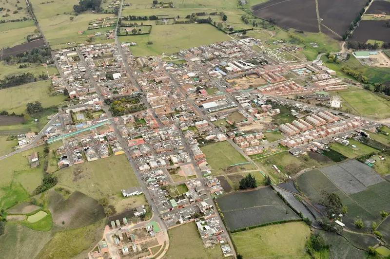 Subachoque desde el aire, Subachoque